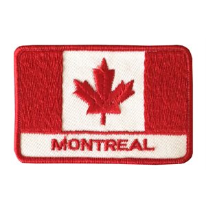 Écusson Drapeau Du Canada + Montréal