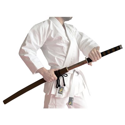 Aluminium Samurai sword for pratctice with black scabbard